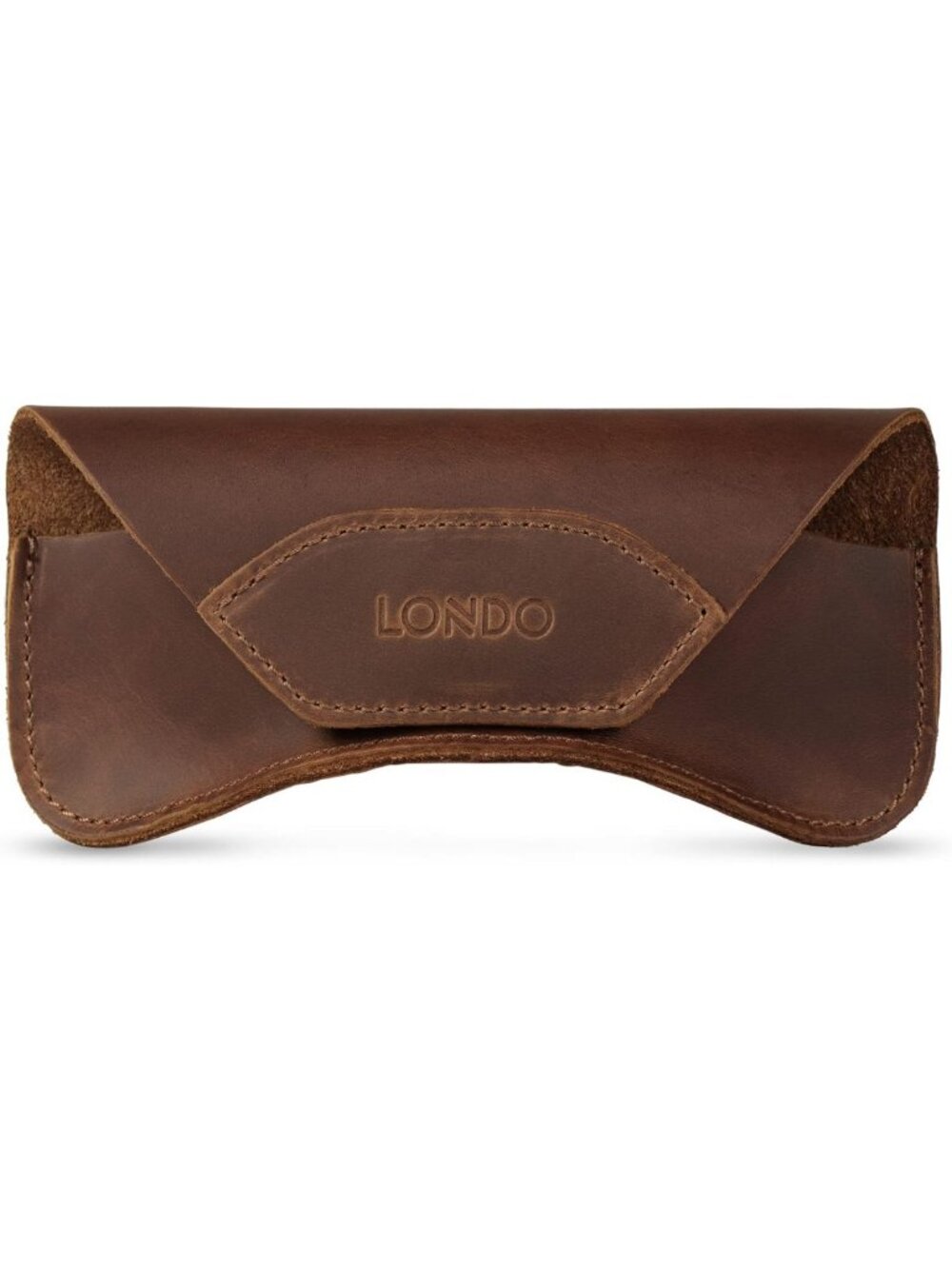 Genuine Leather Eyeglass Case - Stylish Sunglasses Holder with Magnetic Closure